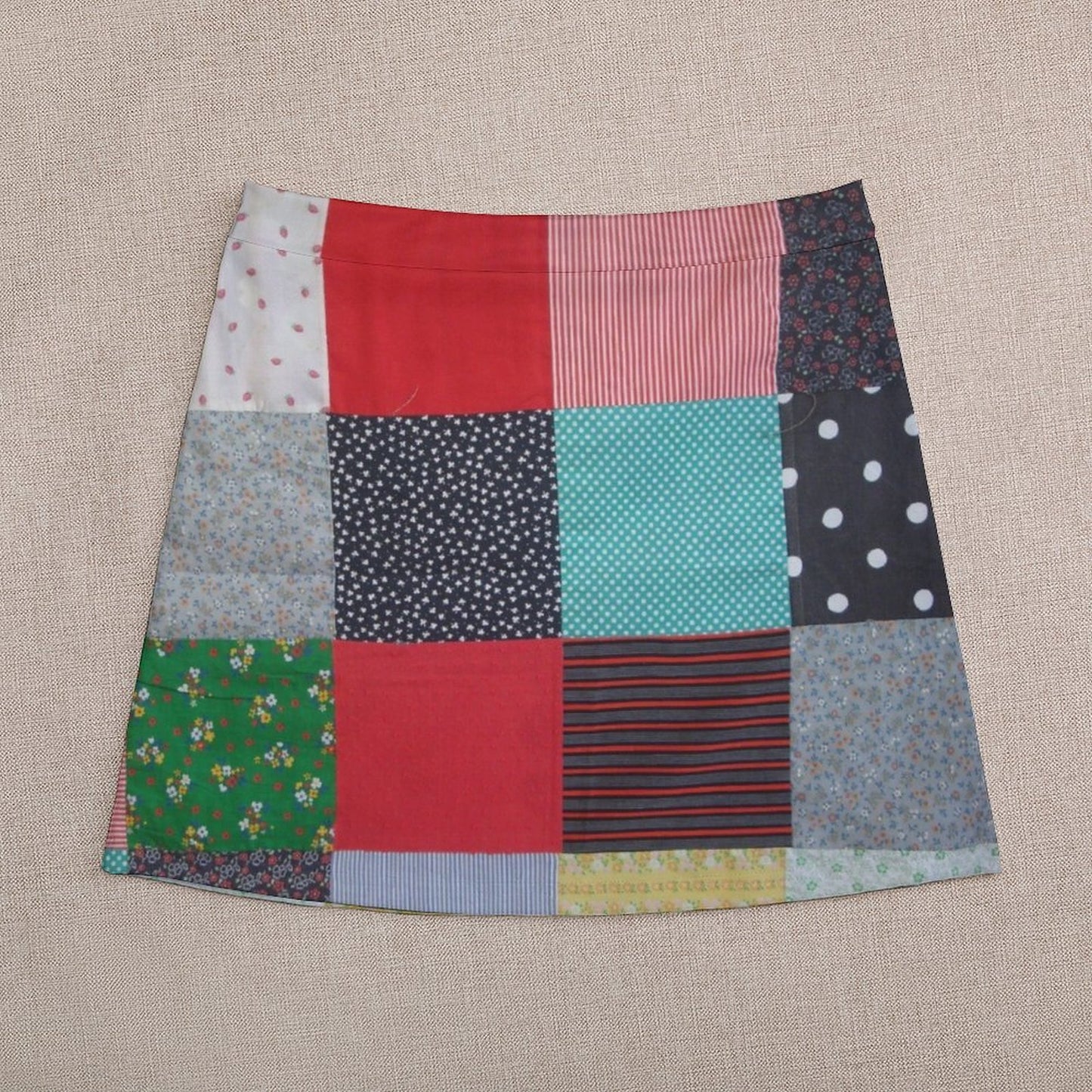 Patchwork Mini Skirt image 2