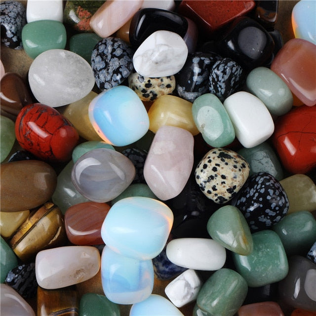 60g Bulk Assorted Mixed Tumbled Stone image 1