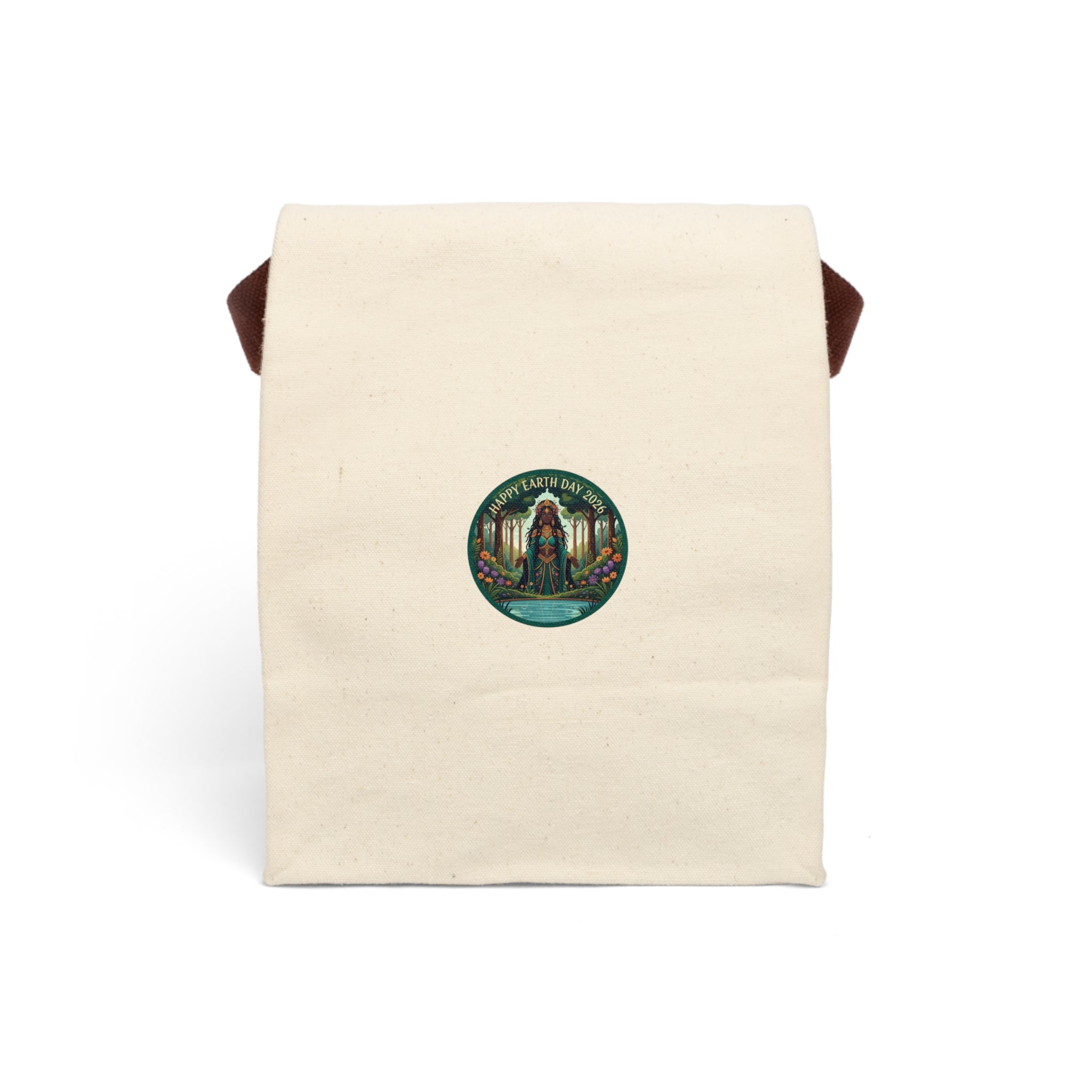 Earth Mother Gaia Canvas Lunch Bag | Earth Day Eco Tote