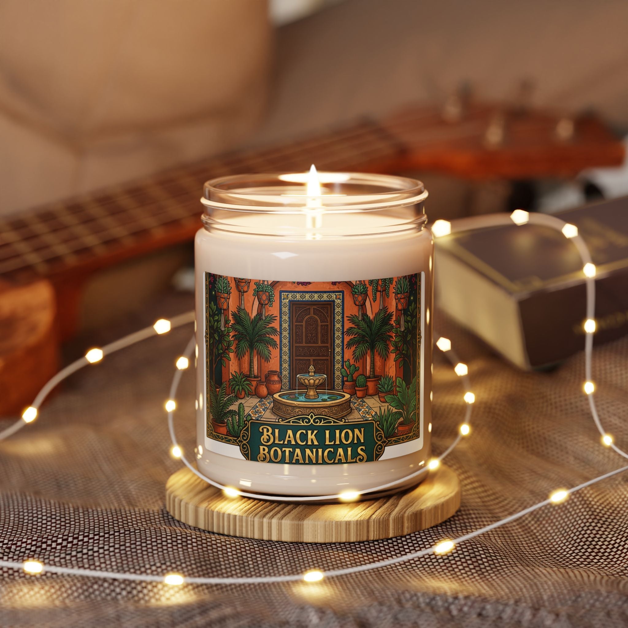 Botanical Luxe Candle — Black Lion Botanicals 9oz Scented Soy Candle