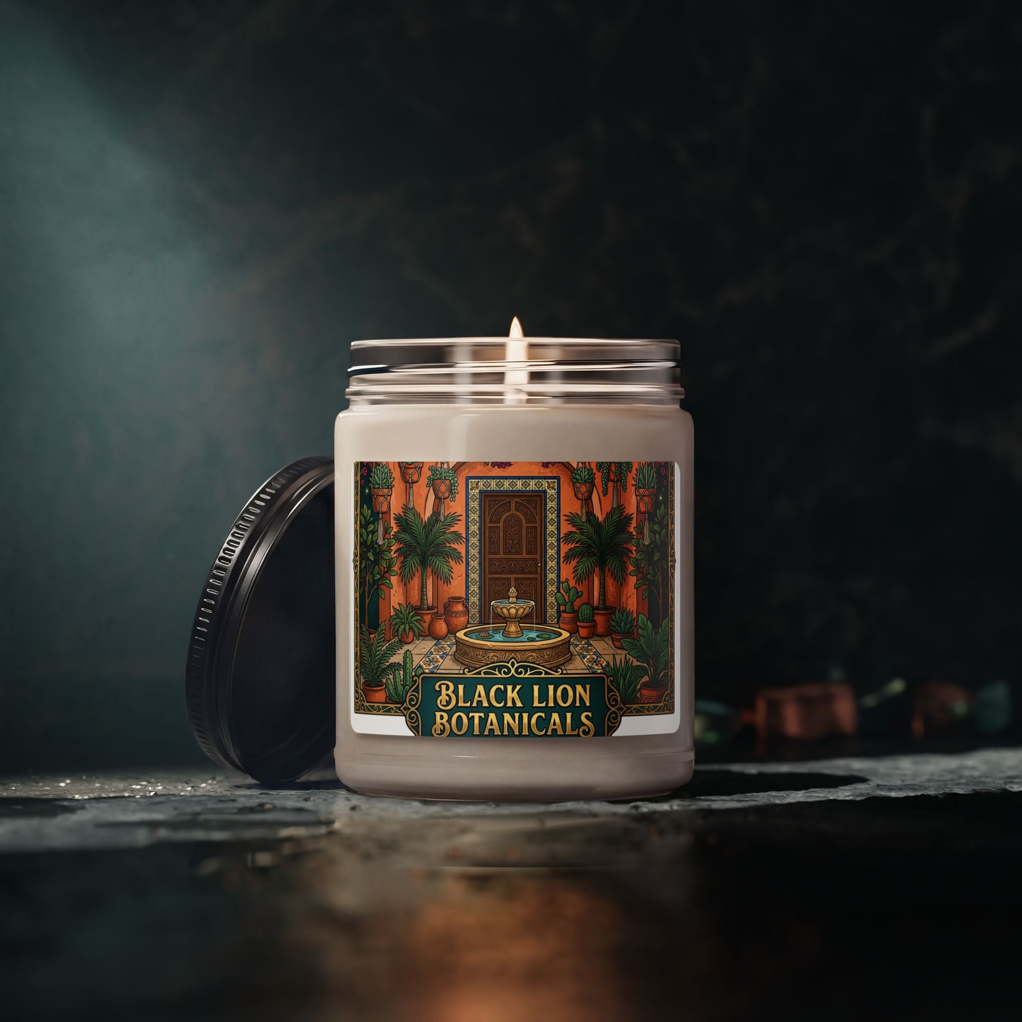 Botanical Luxe Candle — Black Lion Botanicals 9oz Scented Soy Candle