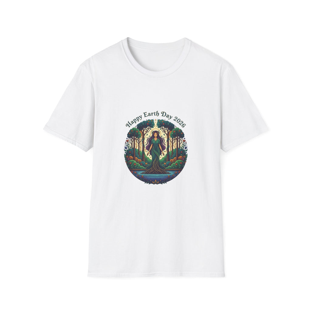 Happy Earth Day 2026 Nature Goddess T-Shirt | Earth Day Illustration