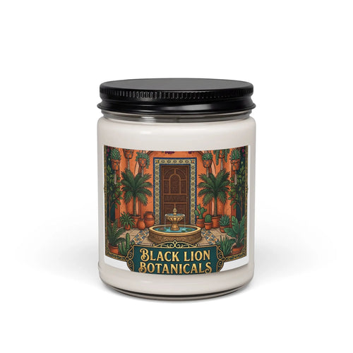 Botanical Luxe Candle — Black Lion Botanicals 9oz Scented Soy Candle Printify