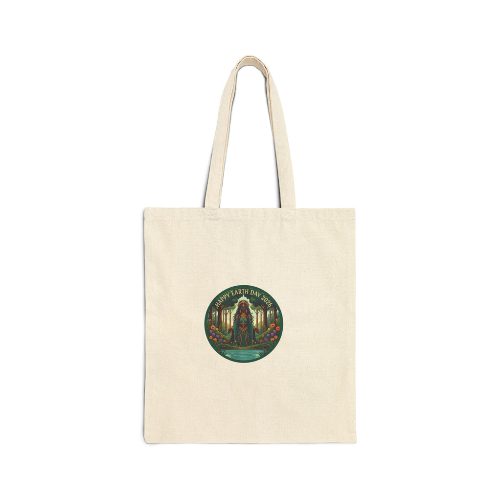 Gaia Earth Day Illustration Tote Bag | Eco Planet Artwork