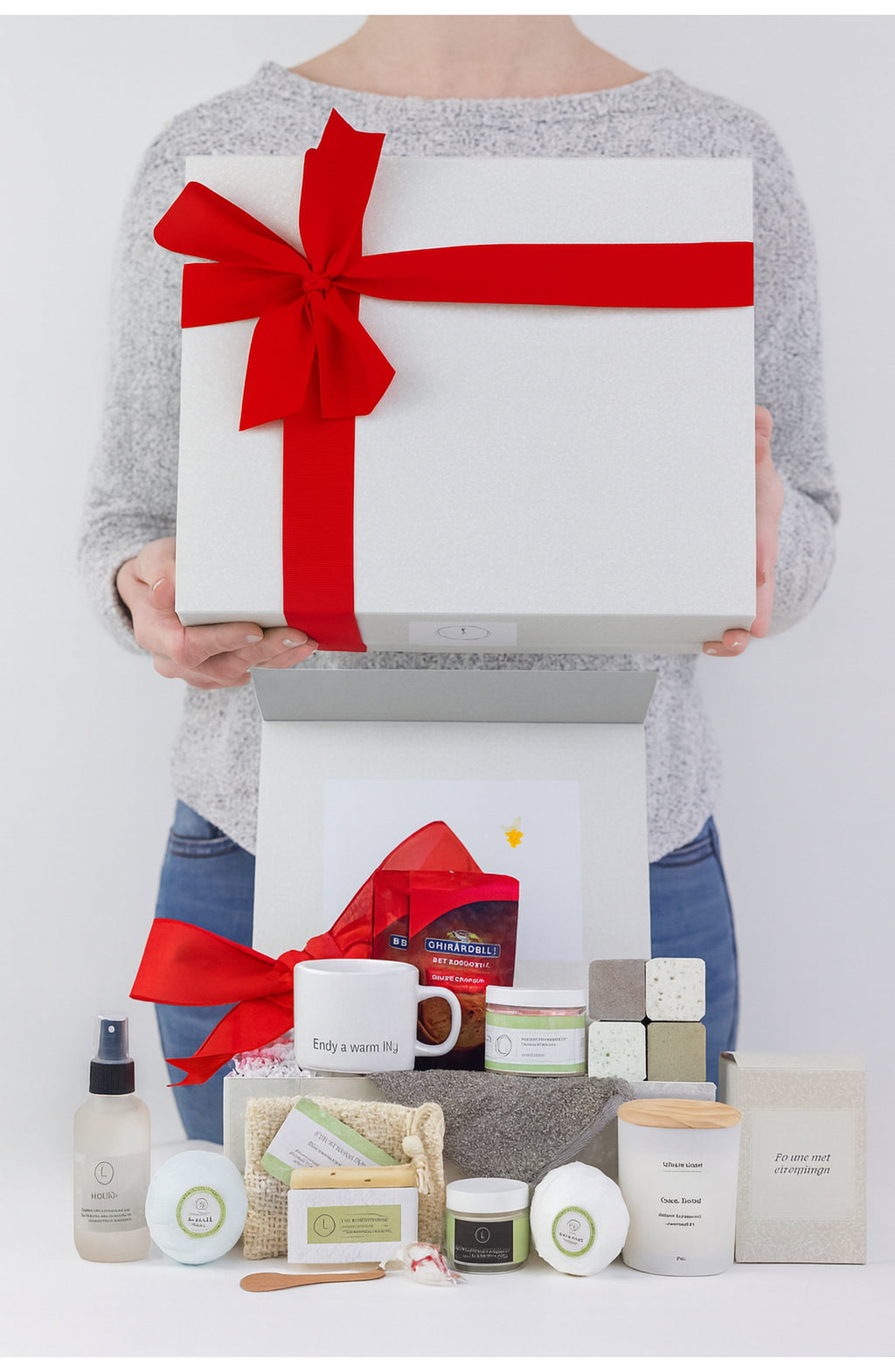 Sending MOM a BIG hug Luxury Gift Spa Set - Full on Pampering for Mother's day