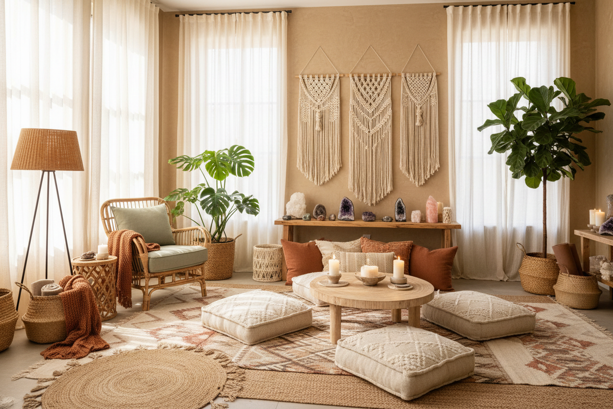 Boho Luxury Wellness Room